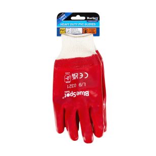 Blue Spot Tools Heavy Duty PVC Gloves Large