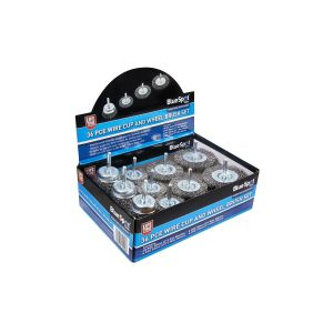 Blue Spot Tools 36 PCE Wire Cup And Wheel Brush Set
